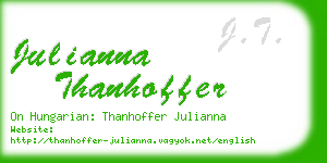 julianna thanhoffer business card